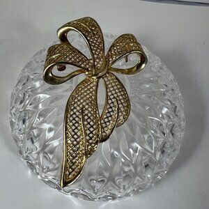 Vintage Gold-Tone Bow Brooch
